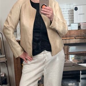 NWT Reversible faux leather jacket